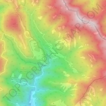 La Montagna topographic map, elevation, terrain