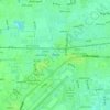 Phum Ta Nguon topographic map, elevation, terrain