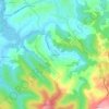 Ruiseñada topographic map, elevation, terrain