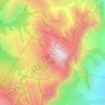 Kemmangundi topographic map, elevation, terrain