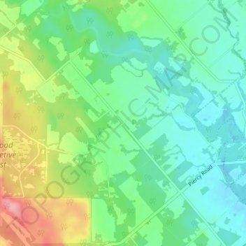 Dove Creek topographic map, elevation, terrain