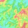 Zgornja Korena topographic map, elevation, terrain