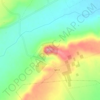 Castel Fiorentino topographic map, elevation, terrain