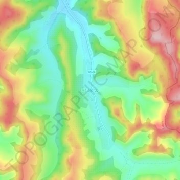 Mălâncrav topographic map, elevation, terrain
