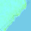 Praia do Meio topographic map, elevation, terrain
