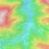 Les Eschartès topographic map, elevation, terrain