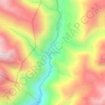 Patacancha topographic map, elevation, terrain