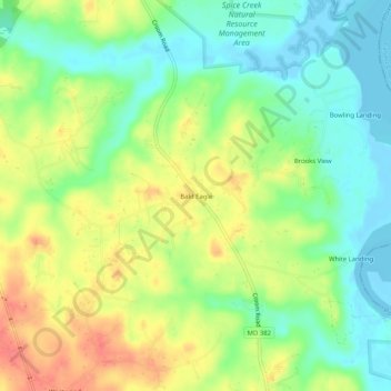 Bald Eagle topographic map, elevation, terrain