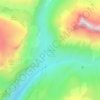 Entre Deux Eaux topographic map, elevation, terrain