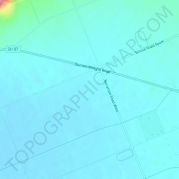 Wyllies Crossing topographic map, elevation, terrain