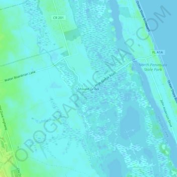 Mound Grove topographic map, elevation, terrain