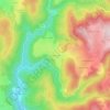 Moissac-Bas topographic map, elevation, terrain