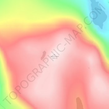 Høgtangan topographic map, elevation, terrain