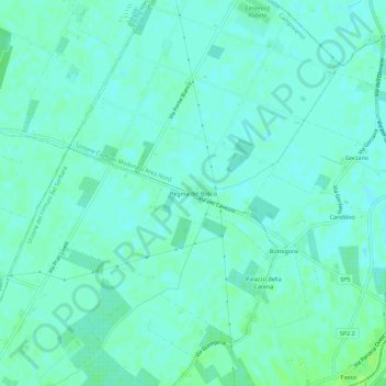 Regina del Bosco topographic map, elevation, terrain