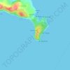 Plava špilja topographic map, elevation, terrain