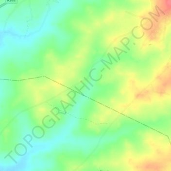 Jen topographic map, elevation, terrain