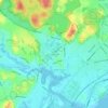 West Lynn topographic map, elevation, terrain