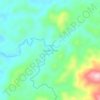Dayak Pitap topographic map, elevation, terrain