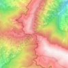Ghoom topographic map, elevation, terrain