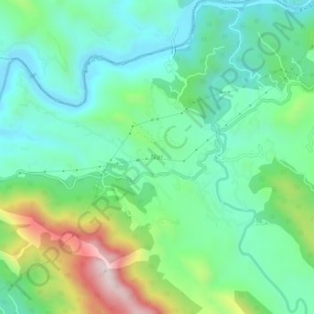 Nar topographic map, elevation, terrain