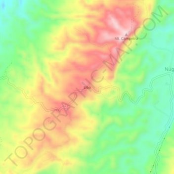 Libo topographic map, elevation, terrain