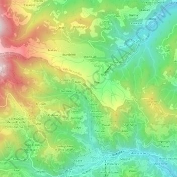 Xon topographic map, elevation, terrain