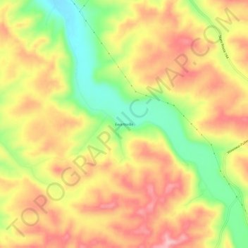 Ewartsville topographic map, elevation, terrain