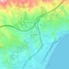 Haza del Algarrobo topographic map, elevation, terrain