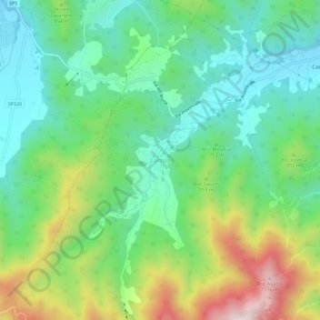 Lurisia topographic map, elevation, terrain