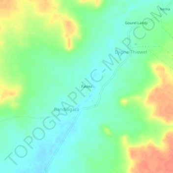 Fatoto topographic map, elevation, terrain
