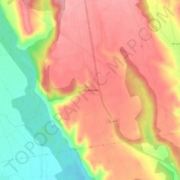 Valcabadillo topographic map, elevation, terrain