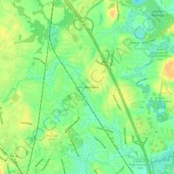 North Wilmington topographic map, elevation, terrain