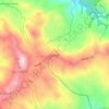 Naranjito topographic map, elevation, terrain
