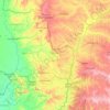 Departamento de Canindeyú topographic map, elevation, terrain