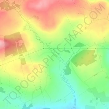 Leades Cross topographic map, elevation, terrain