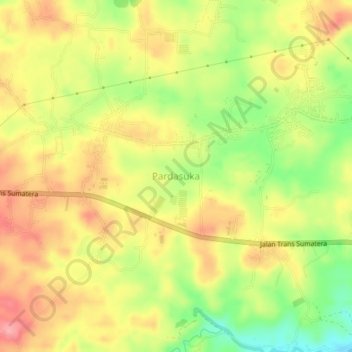 Pardasuka topographic map, elevation, terrain