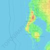 Sand Key topographic map, elevation, terrain