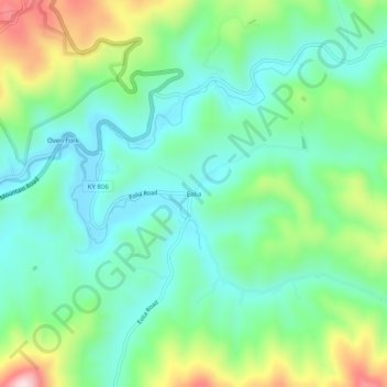 Eolia topographic map, elevation, terrain