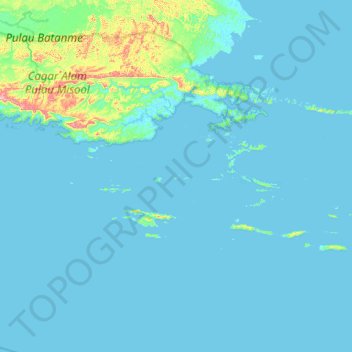 Los topographic map, elevation, terrain