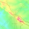 Kasumbalesa topographic map, elevation, terrain