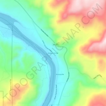 Seatons Grove topographic map, elevation, terrain