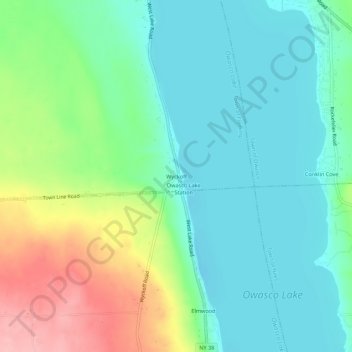 Wyckoff topographic map, elevation, terrain