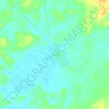 Patodi topographic map, elevation, terrain