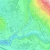 Borly topographic map, elevation, terrain