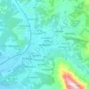 Stellenbosch topographic map, elevation, terrain