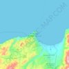 Al Hoceima - ⵍⵃⵓⵙⵉⵎⴰ - الحسيمة topographic map, elevation, terrain