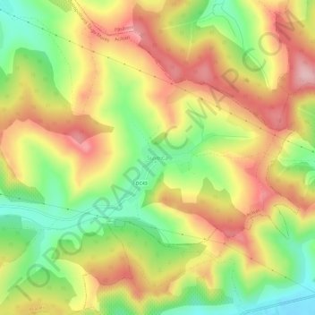 Suveica topographic map, elevation, terrain