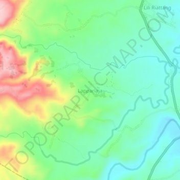 Lappariaja topographic map, elevation, terrain