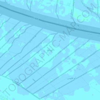 Al Qushlah topographic map, elevation, terrain