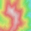 Hell Roaring topographic map, elevation, terrain